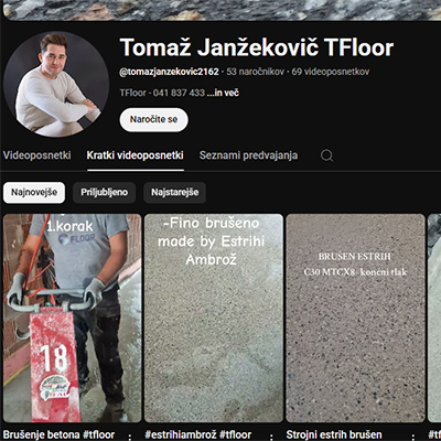 TFLOOR Estrihi Ambrož Youtube