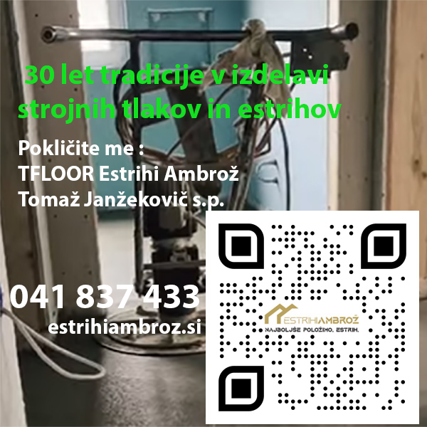 30 let tradicije v izdelavi strojnih tlakov in estrihov