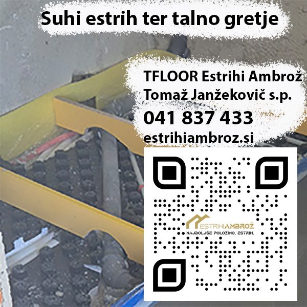 Suhi estrih ter talno gretje