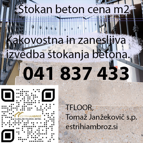Štokan beton cena m2