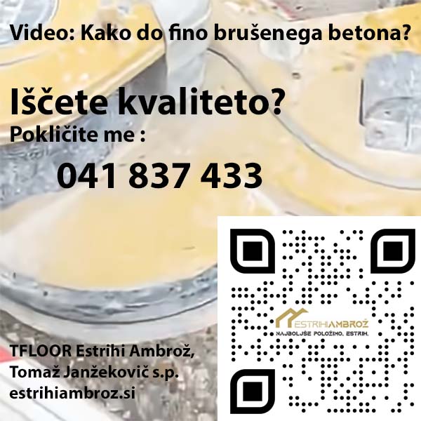Fino brušen beton - težki tereni Fino brušen beton - težki tereni