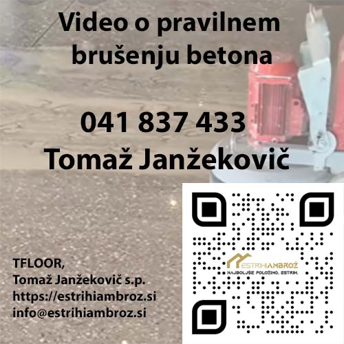 Video o pravilnem brušenju betona